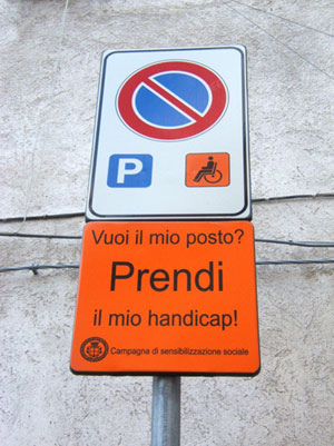 parcheggio invalidi